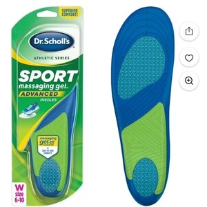 Dr. Scholl’s Sport Insoles Superior Shock Absorption and Arch Support (W 6- 10)